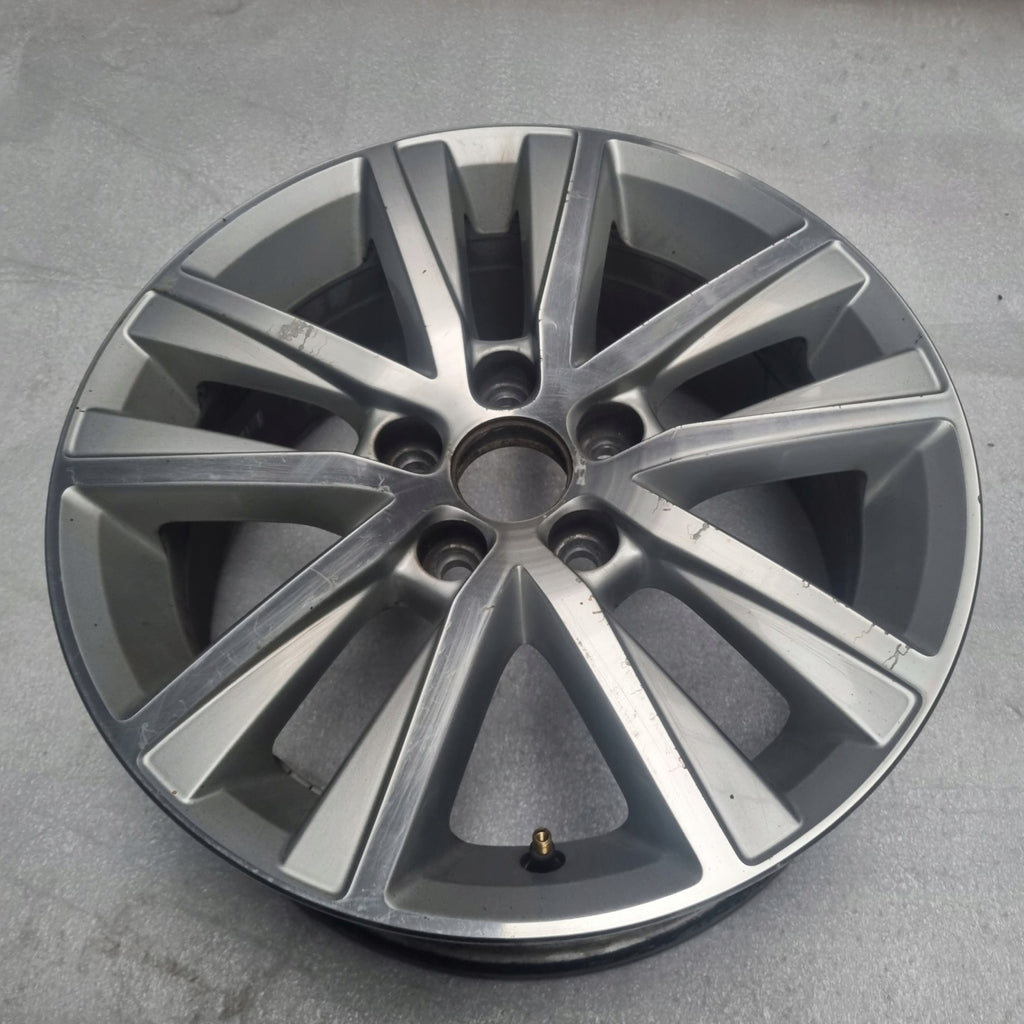 1x Alufelge 15 Zoll 6.0" 5x100 40ET Glanz Silber 6R0601025R VW Polo 6r Rim Wheel FEL7269037789hc