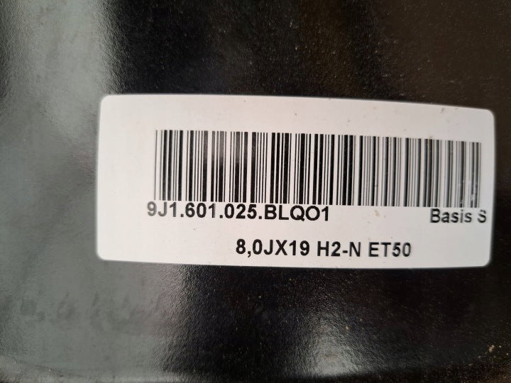 1x Alufelge 19 Zoll 8.0" 5x130 50ET Glanz 9J1601025BM Porsche Taycan Rim Wheel FEL3687895673dl