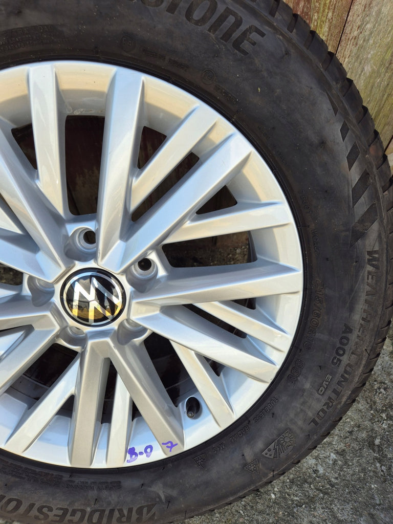1x Alufelge 16 Zoll 6.5" 5x112 43ET Glanz Silber 2GA601025AAL VW T-Roc Troc FEL6651850784fo