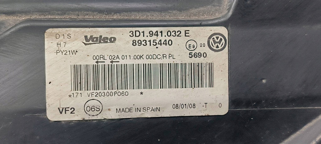 Frontscheinwerfer VW Phaeton 3D1941032E Rechts Scheinwerfer Headlight SCH1726076304as