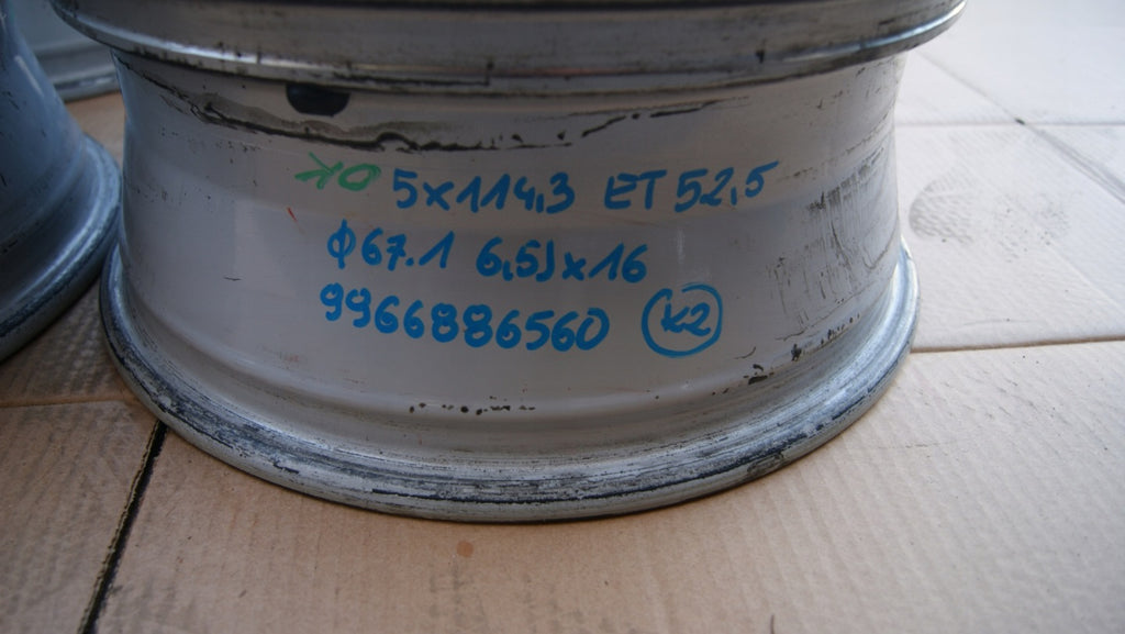 4x Alufelge 16 Zoll 6.5" 5x114.3 Mazda I Rim Wheel FEL7396923956xa