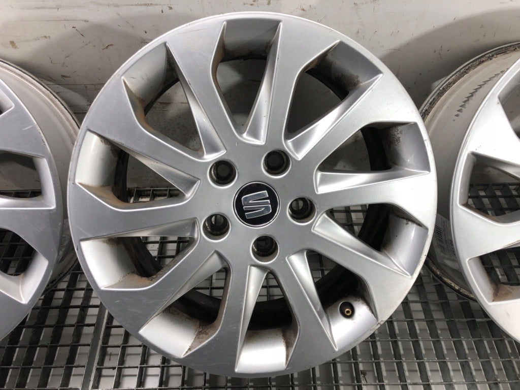 4x Alufelge 16 Zoll 6.5" 5x112 46ET 5F0501025A Seat Leon Rim Wheel FEL3710304025nv