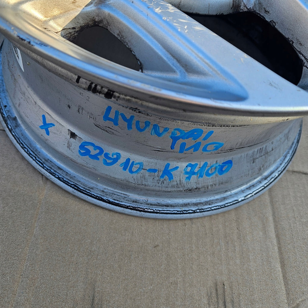 1x Alufelge 15 Zoll 6.0" 4x100 48ET Glanz Silber 52910-K7100 Hyundai I10 I20 FEL3836749726xp