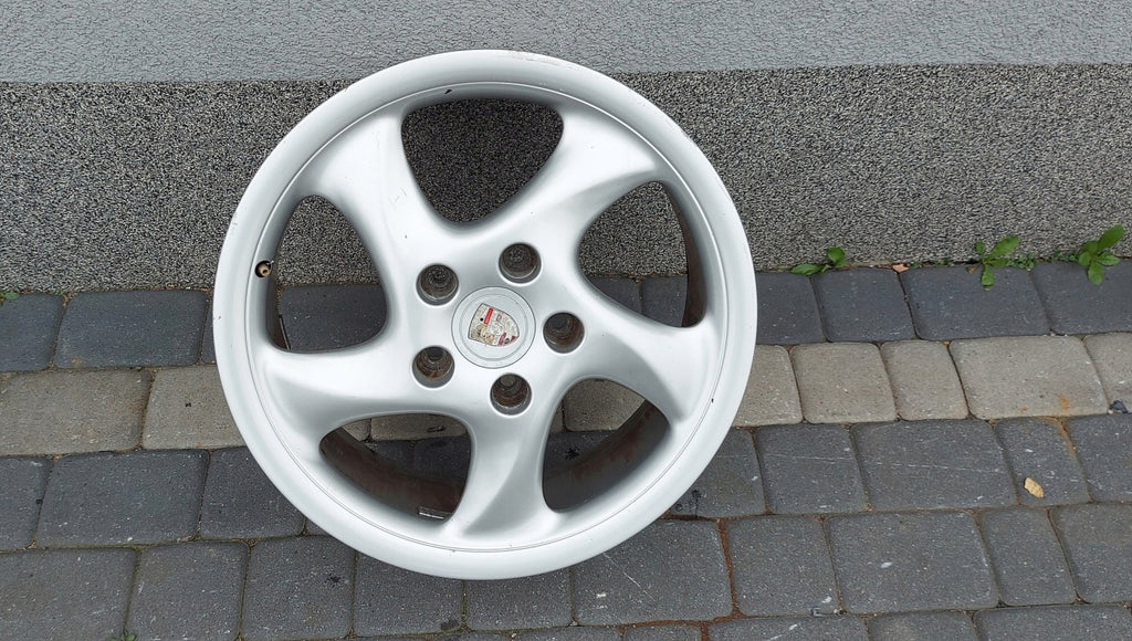 1x Alufelge 18 Zoll 7.5" 5x130 50ET Glanz Grau 99336213406- Porsche 911 996 FEL3142124771tj