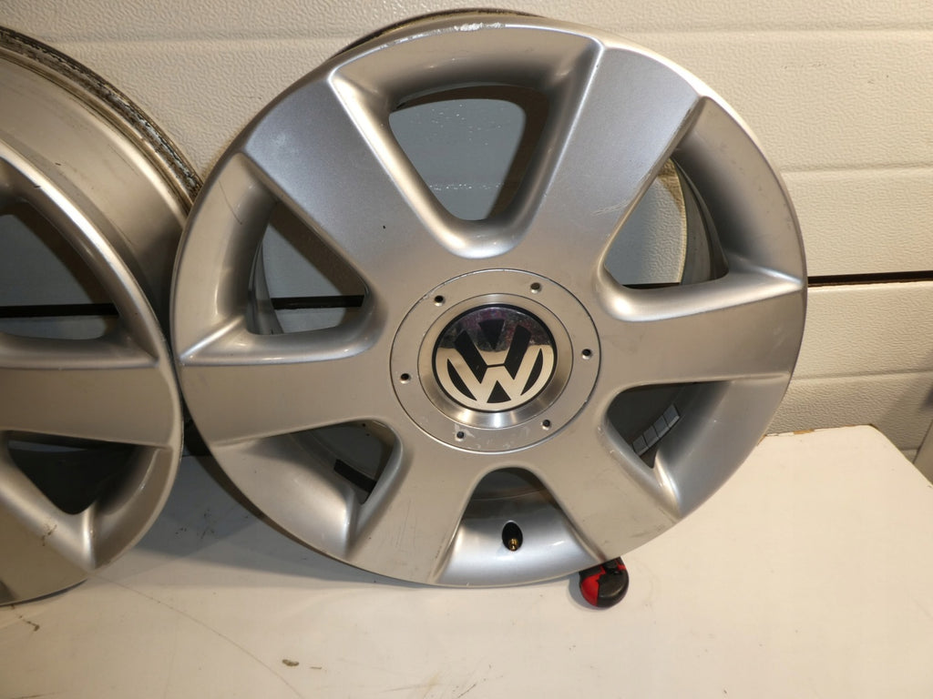 4x Alufelge 16 Zoll 6.5" 5x112 50ET Glanz Silber 1T0601025C VW Touran Rim Wheel FEL8805388623fv