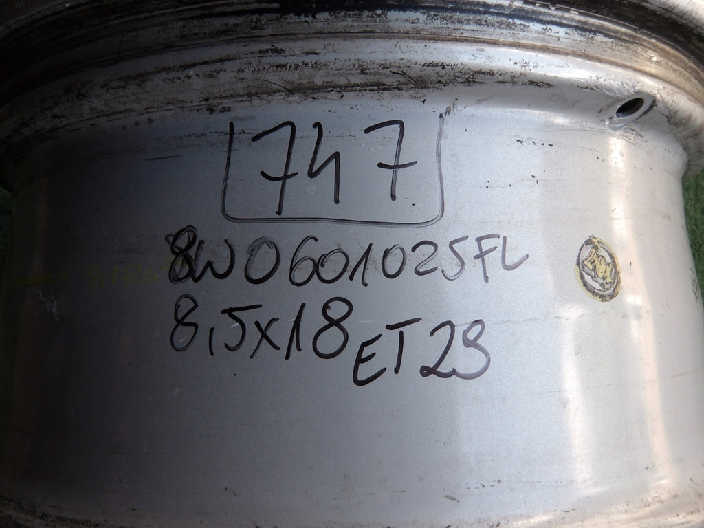 1x Alufelge 18 Zoll 8.5" 5x112 29ET Glanz Silber 8W0601025FL Audi Allroad B9 FEL9920069758yi