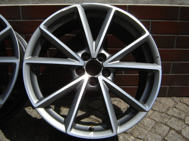 1x Alufelge 18 Zoll 7.5" 5x100 39ET Glanz Grau 8X0601025BP Audi A1 Rim Wheel FEL1002550599ov