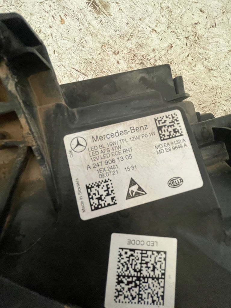 Frontscheinwerfer Mercedes-Benz W247 A2479061305 Links Scheinwerfer Headlight SCH8184778318al