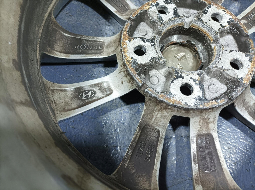 1x Alufelge 15 Zoll 6.0" 5x114.3 46ET Glanz Grau 52910G4100 Hyundai I Rim Wheel FEL4886902404dz