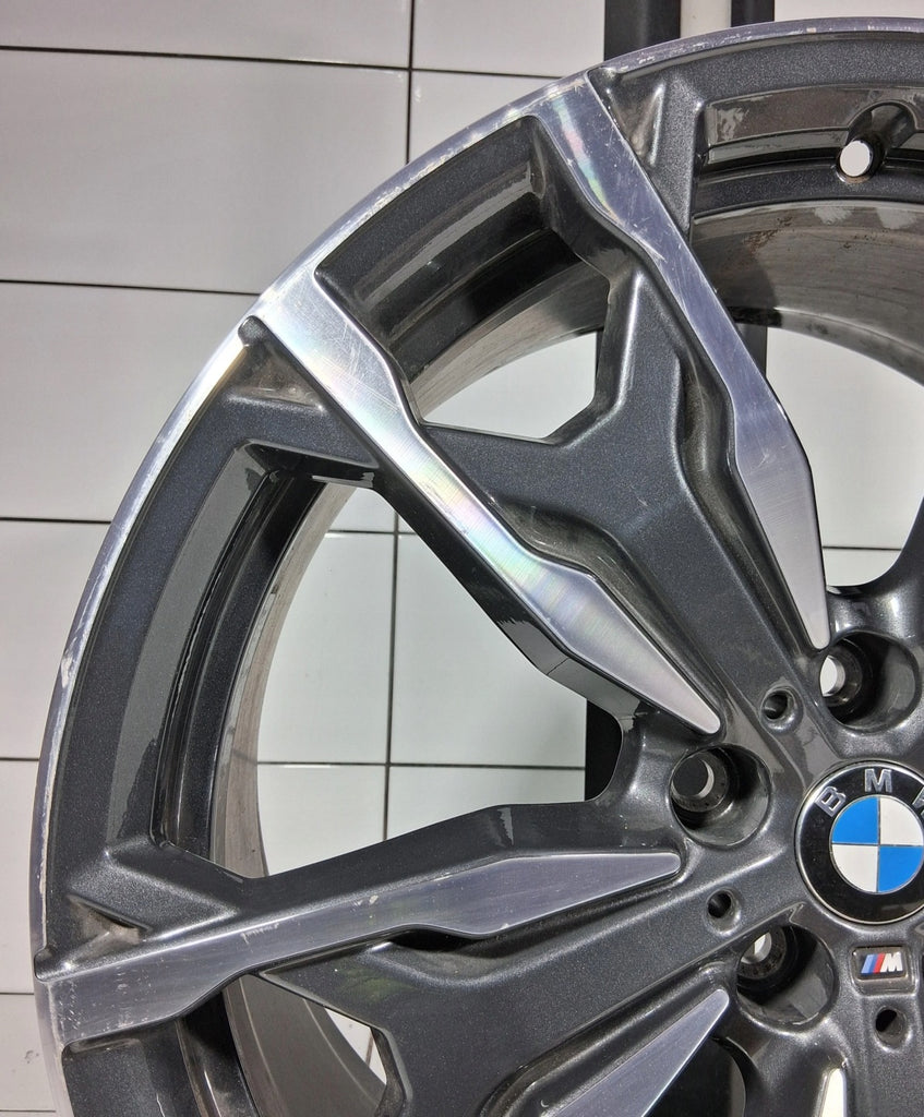 1x Alufelge 20 Zoll 9.5" 5x112 43ET Glanz Graphit 8073792 BMW Rim Wheel FEL4656931435bl