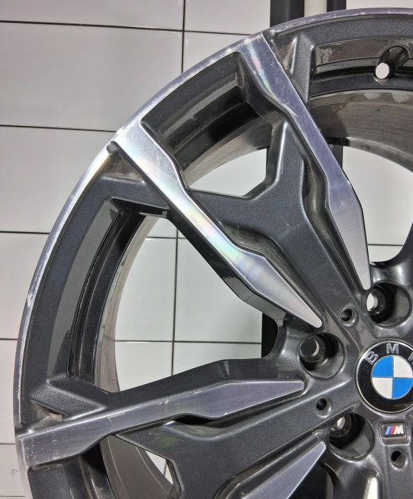 1x Alufelge 20 Zoll 9.5" 5x112 43ET Glanz Graphit 8073792 BMW Rim Wheel FEL4656931435bl
