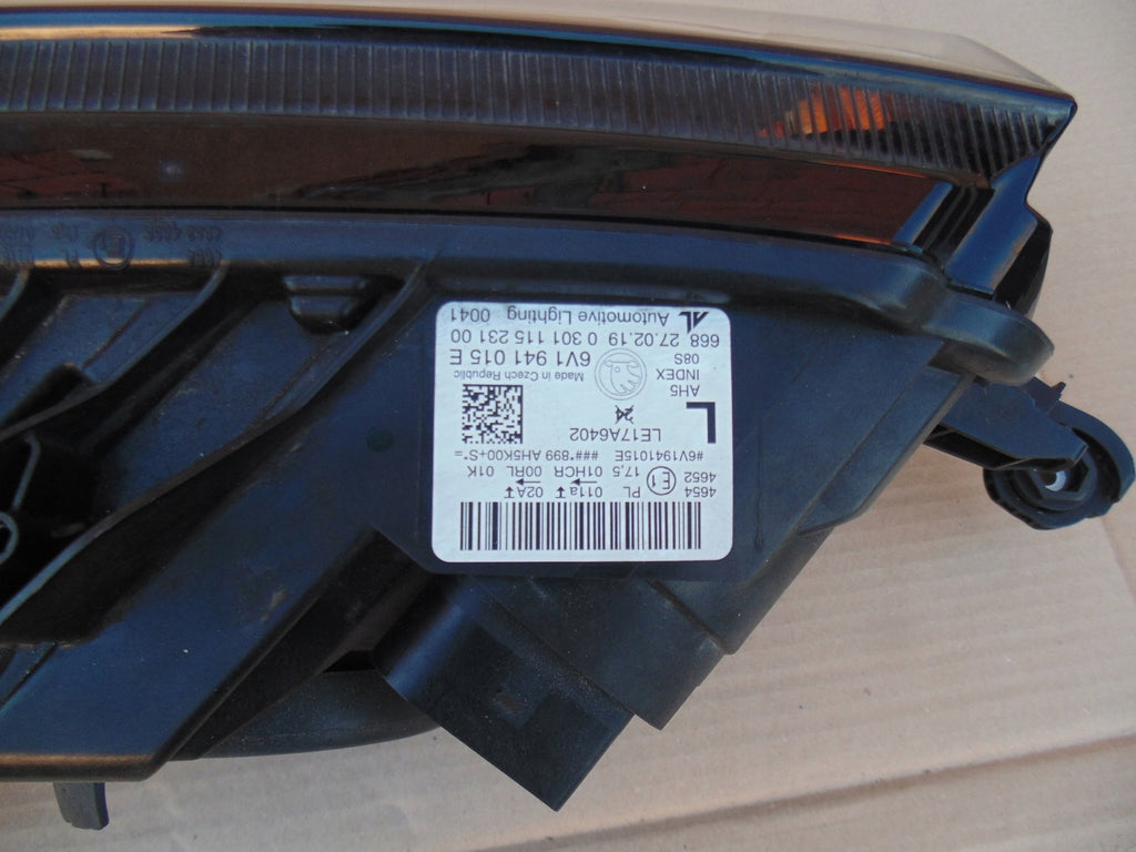 Frontscheinwerfer Skoda Fabia III 6V1941015E Full LED Links Headlight