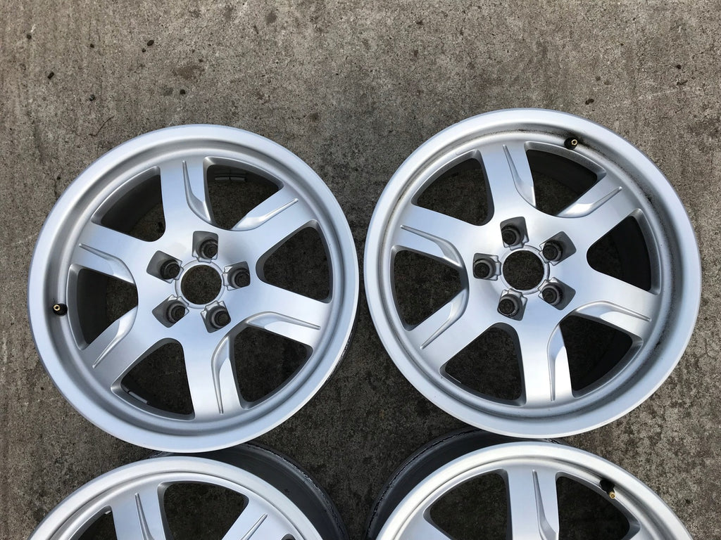 4x Alufelge 17 Zoll 7.5" 5x112 28ET Glanz Silber 8T0601025 Audi Rim Wheel