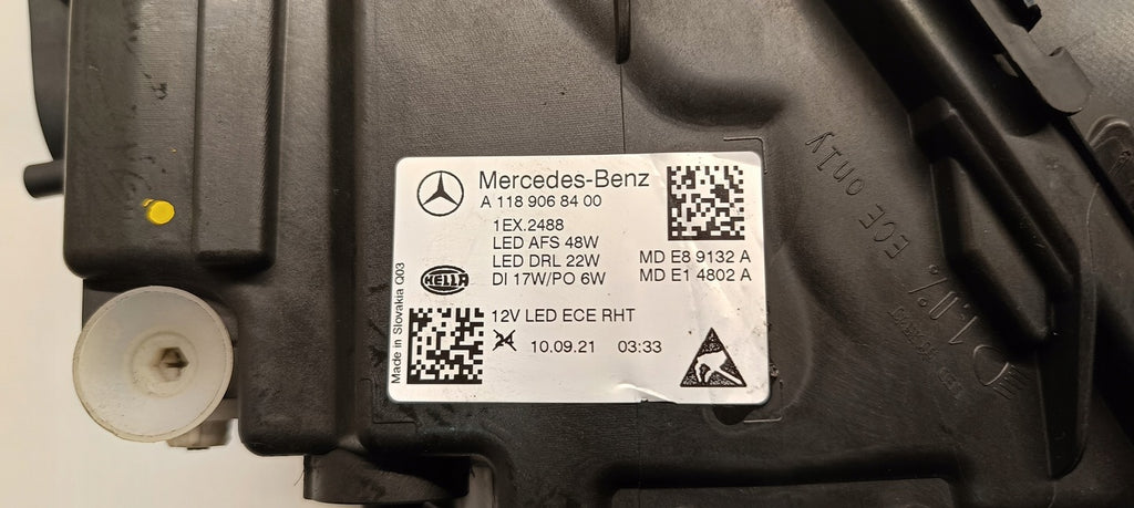 Frontscheinwerfer Mercedes-Benz Cla A1189068300 LED Rechts oder Links