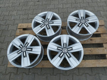 Load image into Gallery viewer, 4x Alufelge 17 Zoll 7.0" 5x120 55ET Glanz Silber 7E0601025 VW T6 T5 Rim Wheel FEL5043657578ym