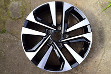 Load image into Gallery viewer, 1x Alufelge 16 Zoll 6.5&quot; 5x112 48ET Glanz Schwarz 5TA601025 VW Touran Rim Wheel