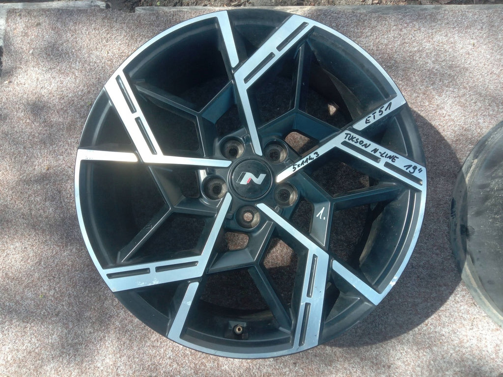 1x Alufelge 19 Zoll 5x114.3 52910N7800 Hyundai Tucson Rim Wheel FEL6511660251zm