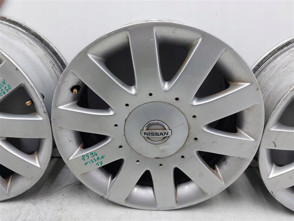 4x Alufelge 17 Zoll 7.0" 5x114.3 Silber Nissan Primera P12 Rim Wheel FEL4401280982zv