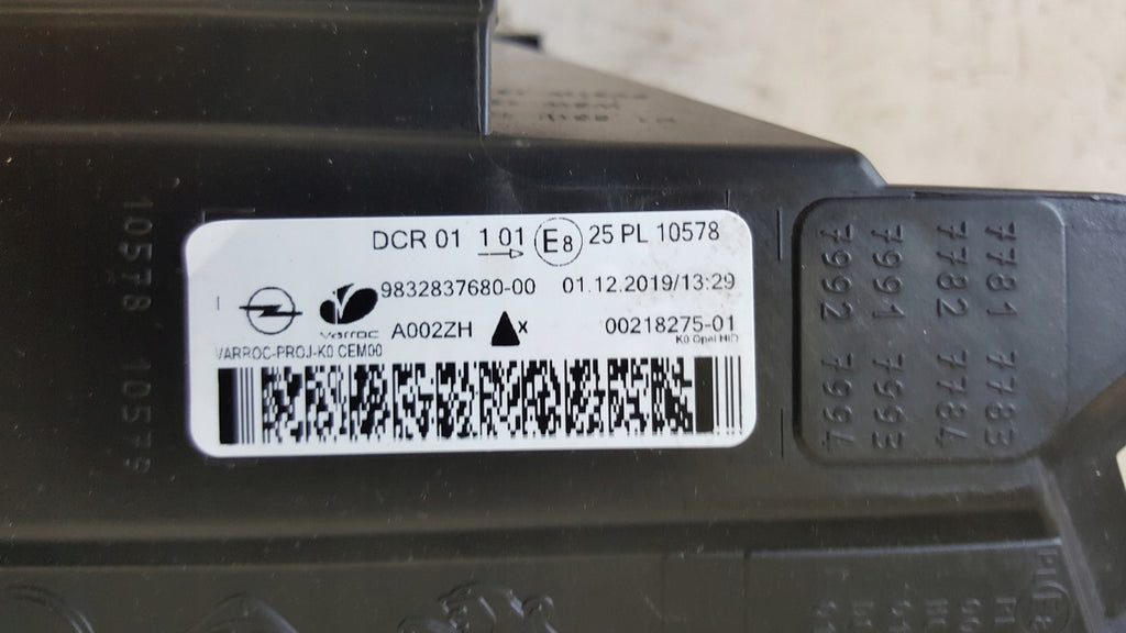 Frontscheinwerfer Opel Vivaro C Zafira Life 9832837680 LED Links Headlight SCH3454037935jl