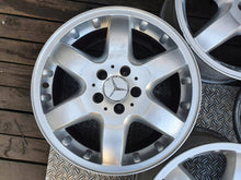 Load image into Gallery viewer, 4x Alufelge 17 Zoll 8.5&quot; 5x112 52ET Glanz Silber A1634012702 Mercedes-Benz W163