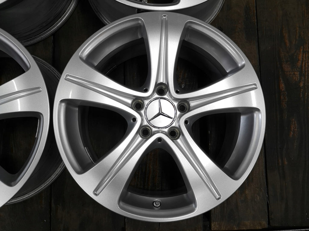 4x Alufelge 17 Zoll 7.5" 5x112 40ET Glanz Silber A2134011200 Mercedes-Benz W213