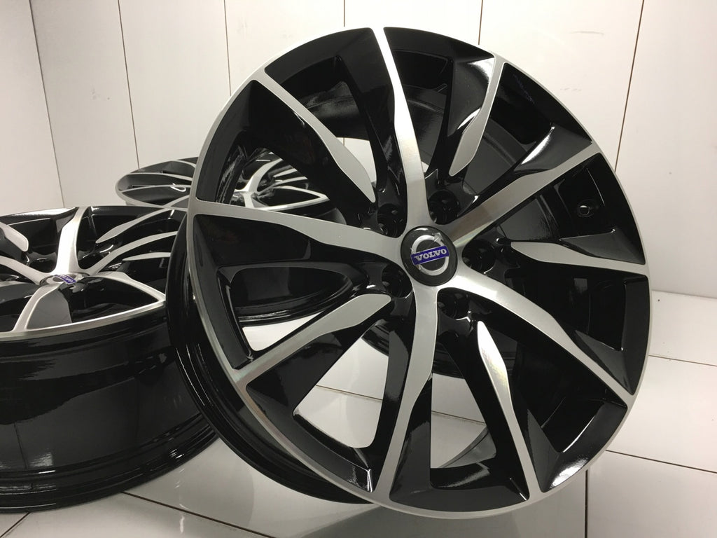 4x Alufelge 18 Zoll 8.0" 5x108 42ET Glanz Schwarz Volvo V60 I S60 Xc60 Rim Wheel FEL8411674997sg