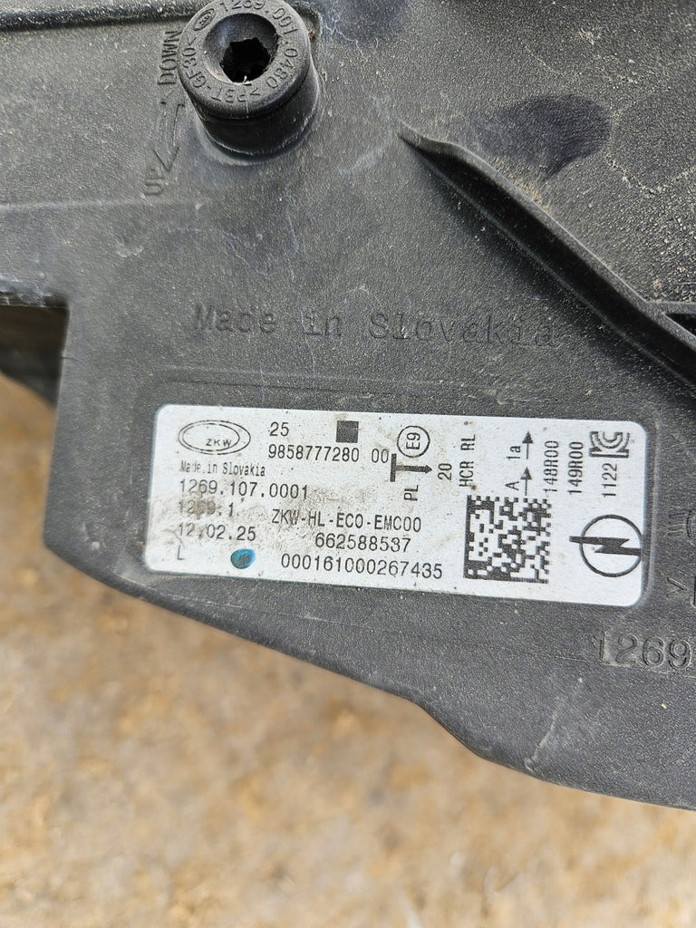 Frontscheinwerfer Opel Astra L 9858777280 Links Scheinwerfer Headlight SCH2512278623dl