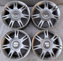Load image into Gallery viewer, 4x Alufelge 15 Zoll 6.0" 5x100 43ET Glanz Silber 6L0601025A Seat I Rim Wheel FEL6814274215kh