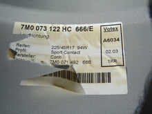 Laden Sie das Bild in den Galerie-Viewer, 1x Alufelge 17 Zoll 7.0&quot; 5x112 54ET Glanz Silber 7M0073122HC VW Sharan Rim Wheel