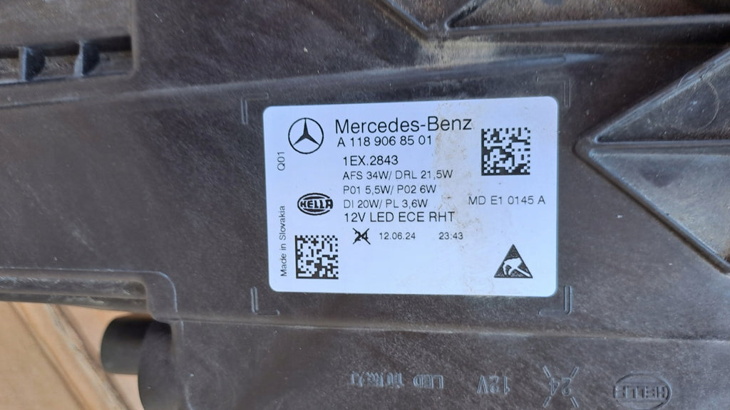 Frontscheinwerfer Mercedes-Benz Cla A1189068501 LED Links Scheinwerfer Headlight SCH7991488003op