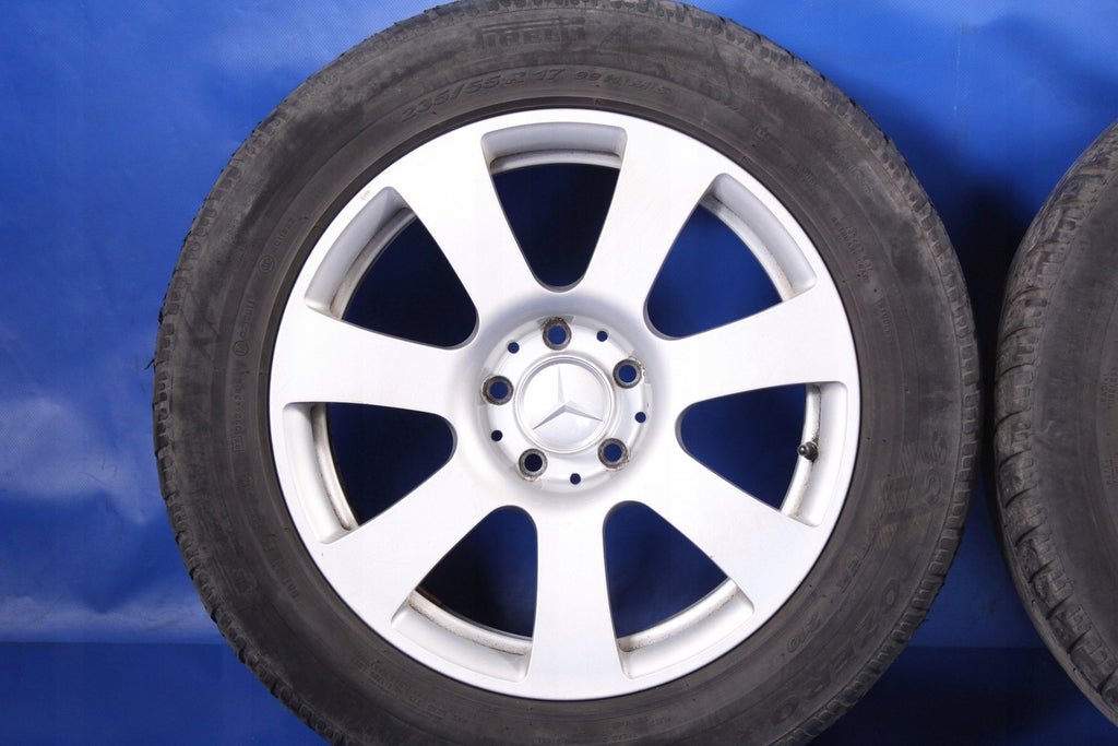 1x Alufelge 17 Zoll 8.0" 5x112 43ET Glanz Silber A2214010202 Mercedes-Benz W221
