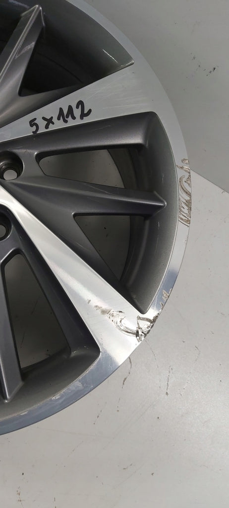 1x Alufelge 18 Zoll 7.5" 5x112 51ET Glanz Grau 5F0601025E Mg Leon Rim Wheel FEL9348007949ej