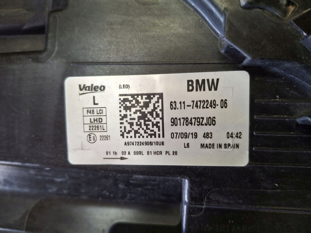 Frontscheinwerfer BMW X1 F48 7472249-06 LED Links Scheinwerfer Headlight SCH4500824087sr