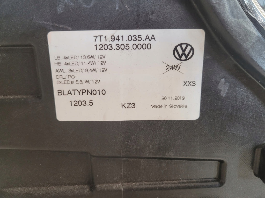 Frontscheinwerfer VW California Multivan T7 7T1941035AC LED Links Headlight SCH1160706320es