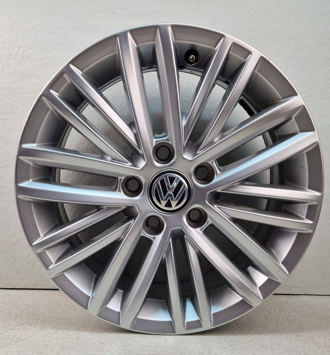 1x Alufelge 16 Zoll 6.5" 5x112 46ET Glanz Silber 5G0601025AT VW Golf VII I FEL9198026563sk