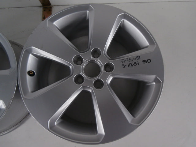 1x Alufelge 17 Zoll 7.5" 5x112 Audi A3 Rim Wheel