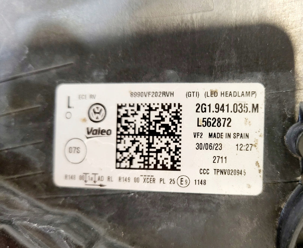 Frontscheinwerfer VW Polo 2G1941035M Links Scheinwerfer Headlight