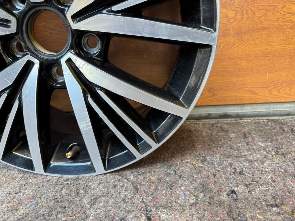 1x Alufelge 16 Zoll 6.5" 5x112 46ET Glanz Schwarz 5G0601025CD VW Golf Vii FEL8665071467vc