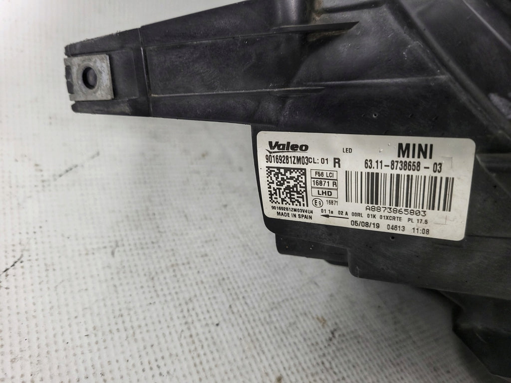 Frontscheinwerfer Mini F56 8738658 LED Rechts Scheinwerfer Headlight SCH8903318132vv