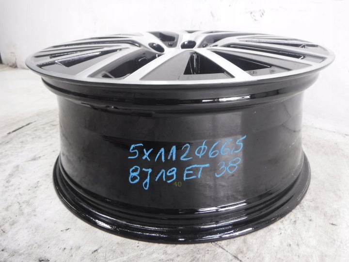 1x Alufelge 19 Zoll 8.0" 5x112 38ET Glanz Schwarz A2534014900 Mercedes-Benz Glc FEL5419583472bm