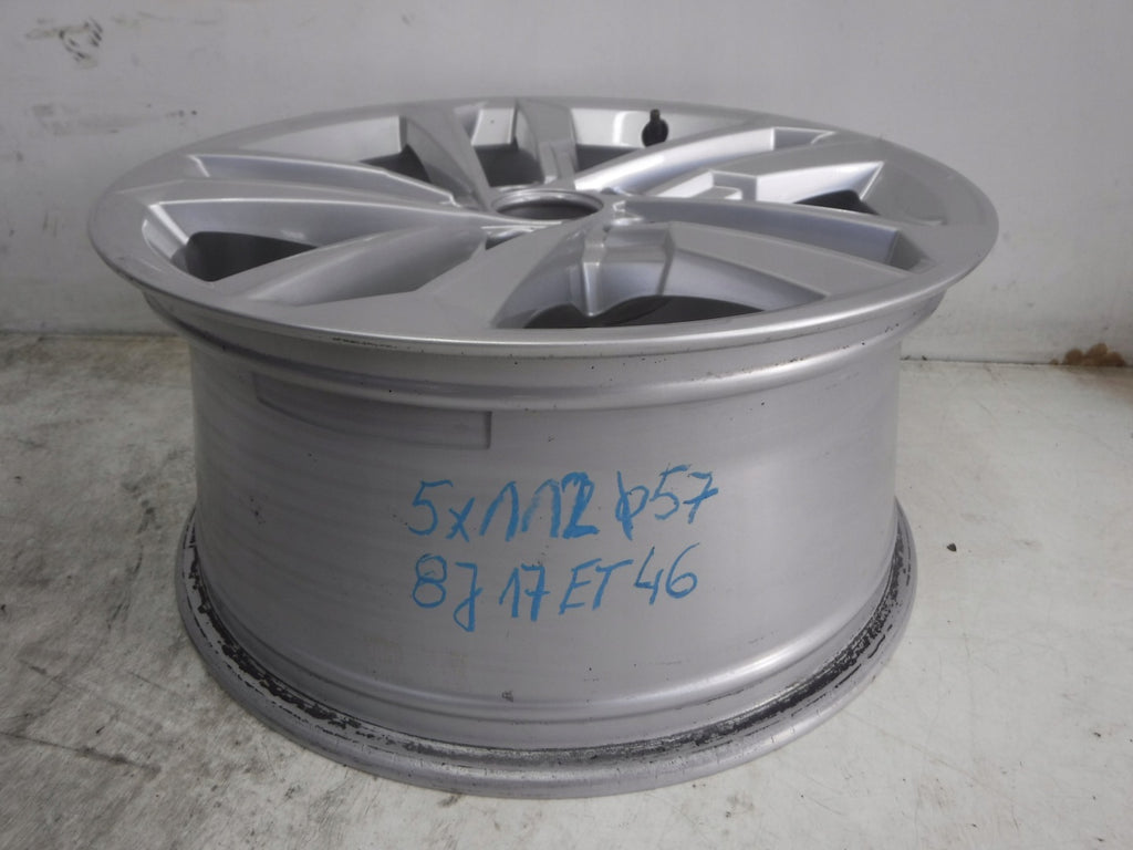 1x Alufelge 17 Zoll 8.0" 5x112 43ET 8Y0601025 Audi A3 Rim Wheel FEL7789020005bk