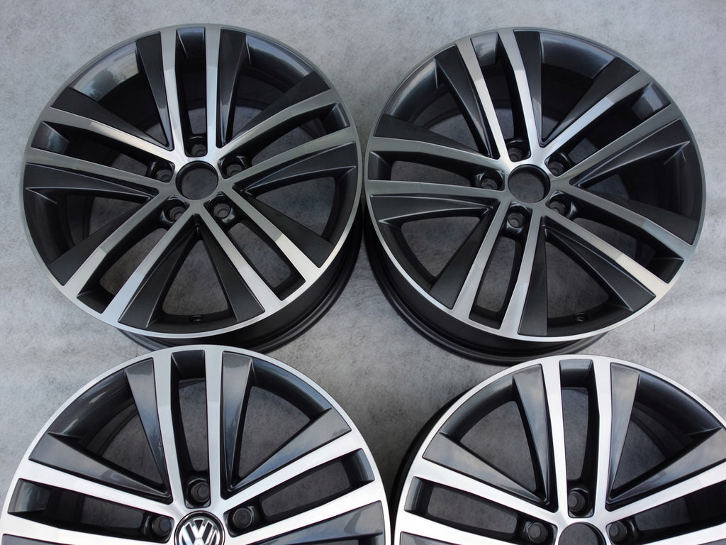 4x Alufelge 18 Zoll 7.5" 5x112 35ET Glanz Graphit 7N0601025F Mg Sharan Rim Wheel