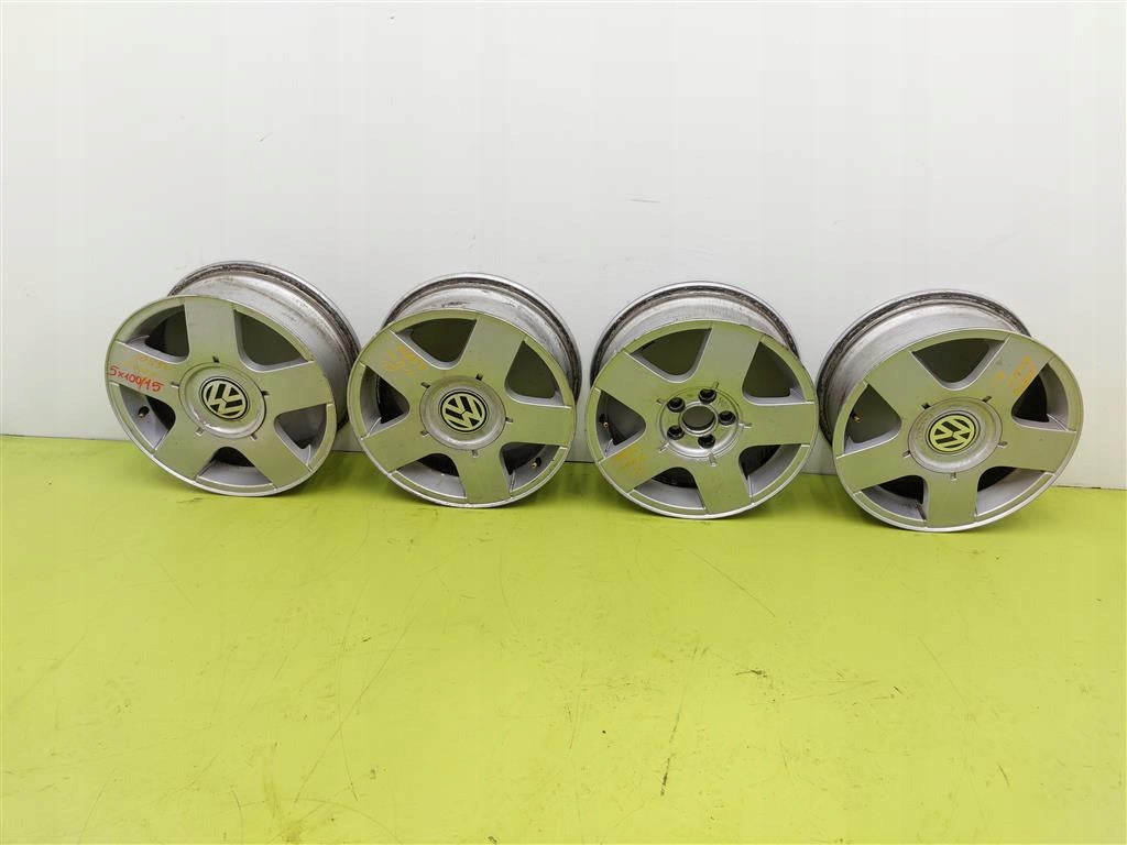 4x Alufelge 15 Zoll 6.0" 4x108 38ET Matt Silber 1J0601025B Audi I Rim Wheel FEL4947017665tk