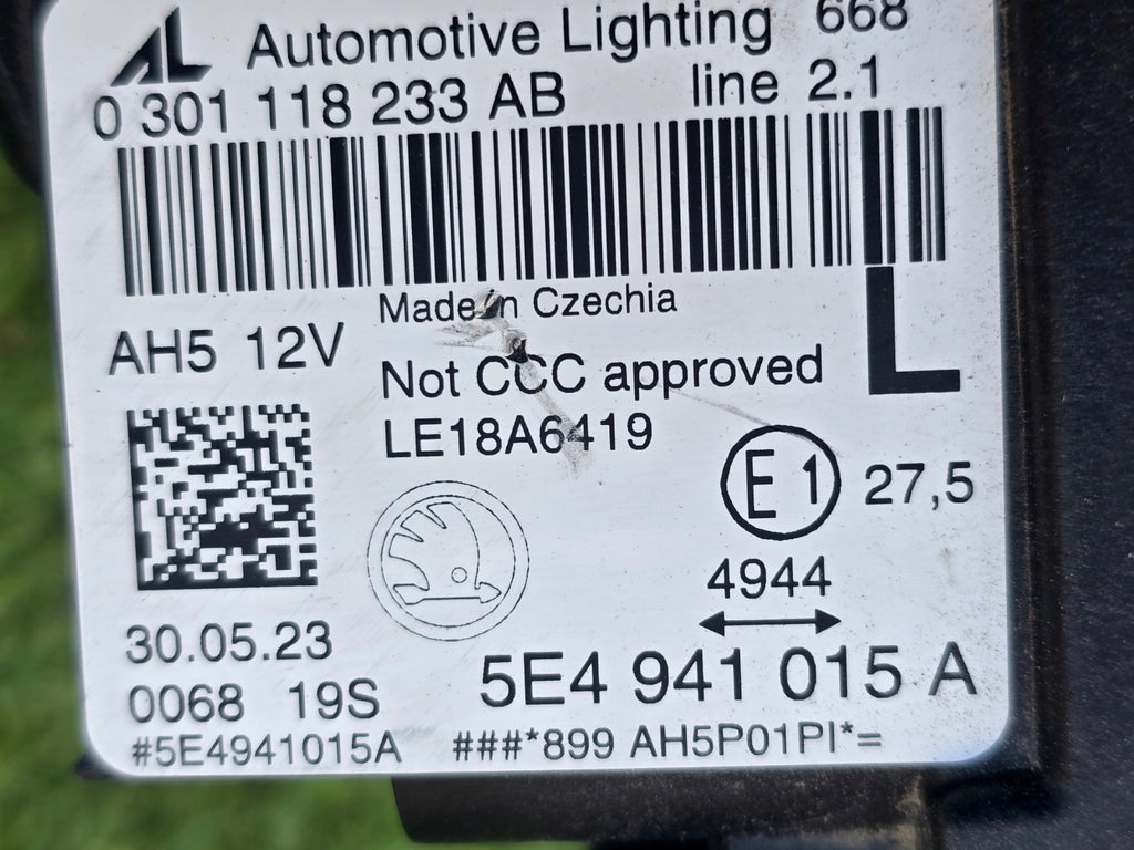 Frontscheinwerfer Skoda Octavia 5E4941015A Links Scheinwerfer Headlight SCH1602977397gv