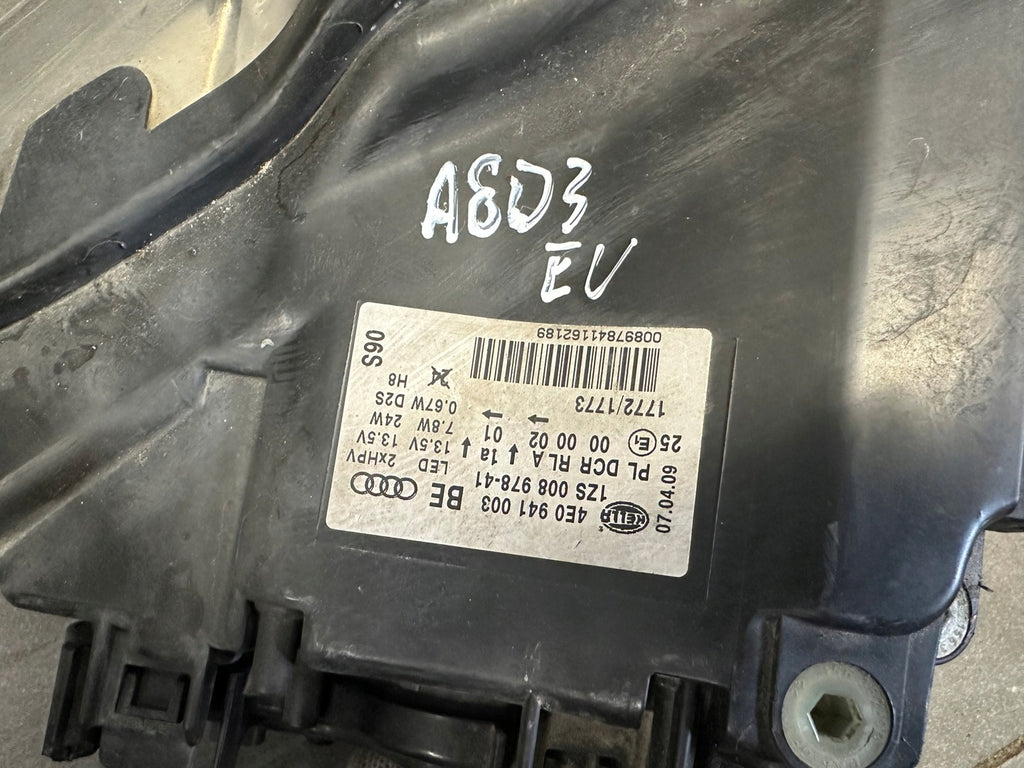 Frontscheinwerfer Audi A8 4E0941003BE Xenon Links Scheinwerfer Headlight