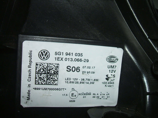 Frontscheinwerfer 5G1941035 5G1941036 Full LED Ein Satz Scheinwerfer Headlight