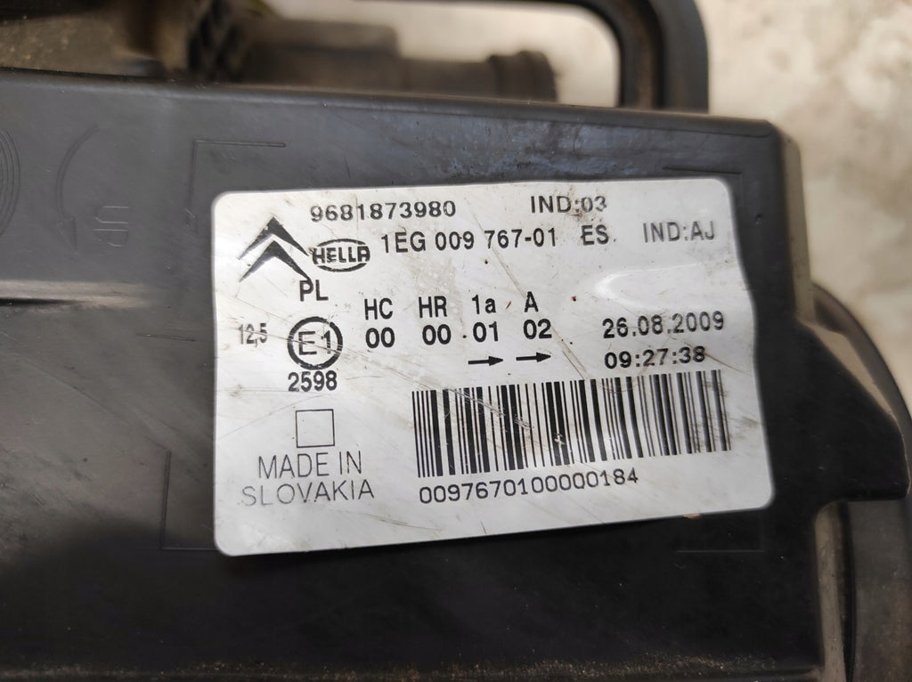Frontscheinwerfer Citroën Picasso I C3 08-9681873980- PAW526 Links Headlight SCH1439085418sc