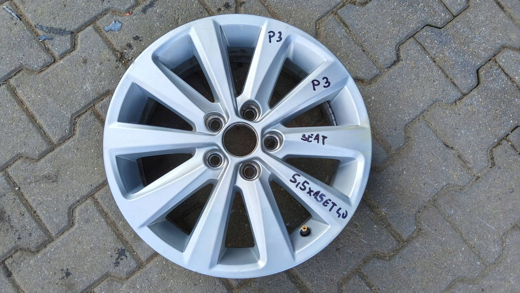 1x Alufelge 15 Zoll 5x100 6F0601025N Seat Ibiza I V Rim Wheel FEL9124750843va