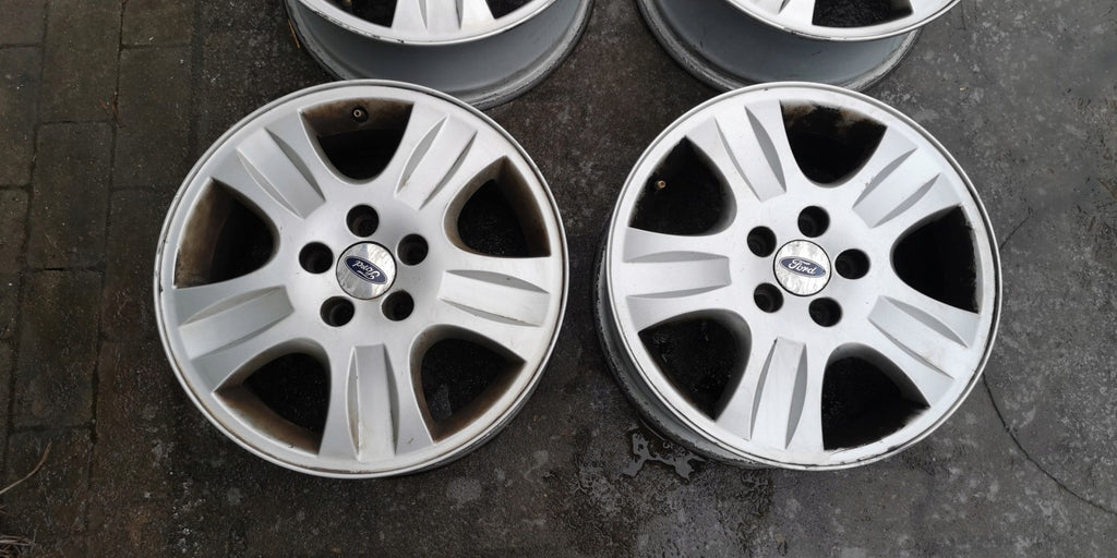 1x Alufelge 16 Zoll 6.5" 5x108 52 5ET Glanz Silber Ford Focus C-Max Rim Wheel FEL5821654032ea