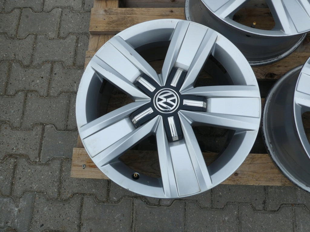 4x Alufelge 17 Zoll 7.0" 5x120 55ET Glanz Silber 7E0601025 VW T6 T5 Rim Wheel FEL5043657578ym